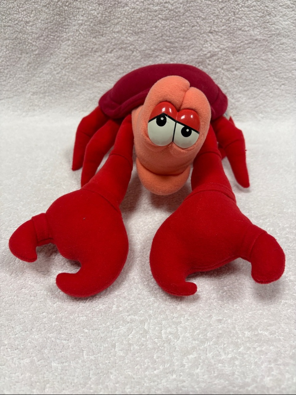 Disney vintage little mermaid Sebastian Plush crab Stuffed Toy